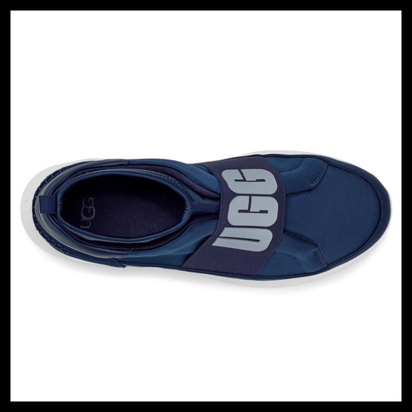 UGG  Neutra Sock Sneaker Leather Navy - Picture 6 of 9